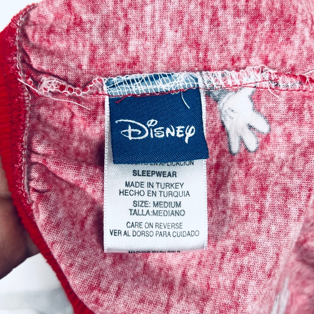 Disney Mickey Minnie Mouse Pajama Pants Womens Medium Red Wide Leg Sleepwear - Picture 5 of 14